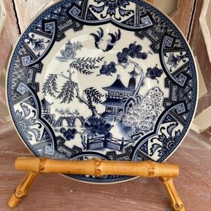Japanese Wall Plate - Blue Willow Pattern